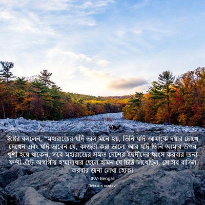 Picture 03 - ইষ্টেৰ 8:5 BENIRV - ইষ্টের বললেন, - Bible Verse Picture
