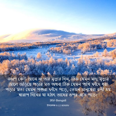 Picture 03 - উপদেশক 9:12 BENIRV - কারণ কেউ জানে না - Bible Verse Picture