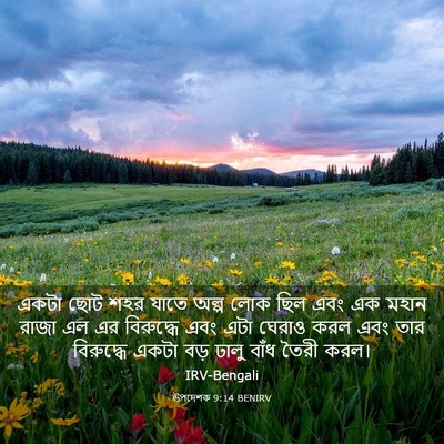 Picture 03 - উপদেশক 9:14 BENIRV - একটা ছোট শহর যাতে - Bible Verse Picture