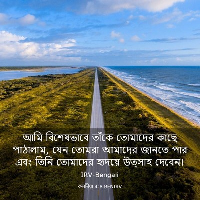 Picture 03 - কলচীয়া 4:8 BENIRV - আমি বিশেষভাবে - Bible Verse Picture