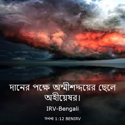 Picture 03 - গননা 1:12 BENIRV - দানের পক্ষে - Bible Verse Picture