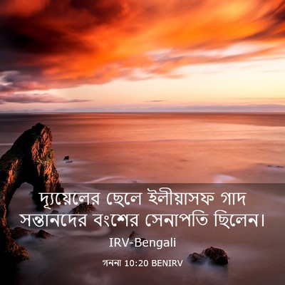 Picture 03 - গননা 10:20 BENIRV - দ্যূয়েলের ছেলে - Bible Verse Picture