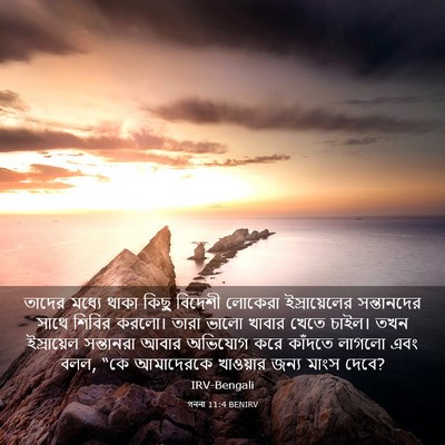 Picture 03 - গননা 11:4 BENIRV - তাদের মধ্যে থাকা - Bible Verse Picture