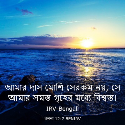 Picture 03 - গননা 12:7 BENIRV - আমার দাস মোশি - Bible Verse Picture