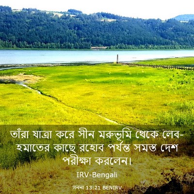 Picture 03 - গননা 13:21 BENIRV - তাঁরা যাত্রা করে - Bible Verse Picture