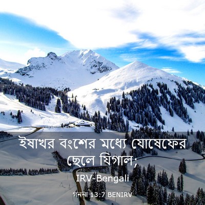 Picture 03 - গননা 13:7 BENIRV - ইষাখর বংশের মধ্যে - Bible Verse Picture