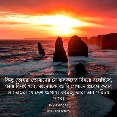 Picture 03 - গননা 14:31 BENIRV - কিন্তু তোমরা - Bible Verse Picture