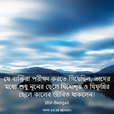 Picture 03 - গননা 14:38 BENIRV - যে ব্যক্তিরা - Bible Verse Picture
