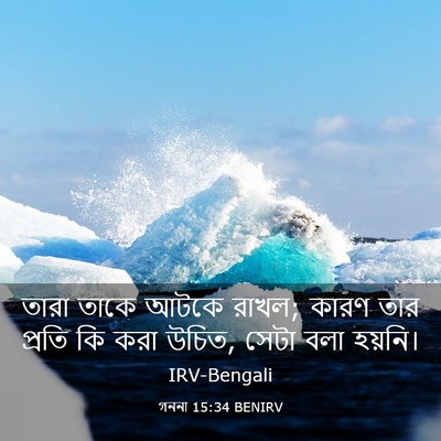 Picture 03 - গননা 15:34 BENIRV - তারা তাকে আটকে - Bible Verse Picture