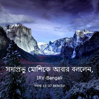 Picture 03 - গননা 15:37 BENIRV - সদাপ্রভু মোশিকে - Bible Verse Picture