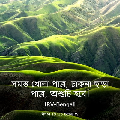 Picture 03 - গননা 19:15 BENIRV - সমস্ত খোলা পাত্র, - Bible Verse Picture