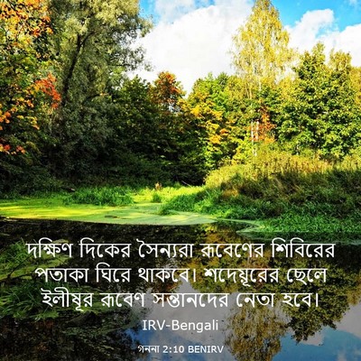 Picture 03 - গননা 2:10 BENIRV - দক্ষিণ দিকের - Bible Verse Picture