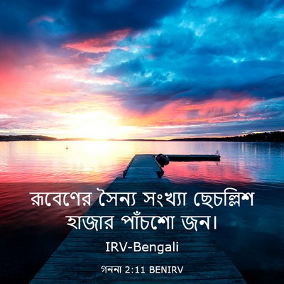 Picture 03 - গননা 2:11 BENIRV - রূবেণের সৈন্য - Bible Verse Picture