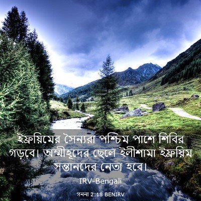 Picture 03 - গননা 2:18 BENIRV - ইফ্রয়িমের - Bible Verse Picture