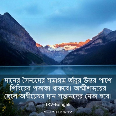 Picture 03 - গননা 2:25 BENIRV - দানের সৈন্যদের - Bible Verse Picture