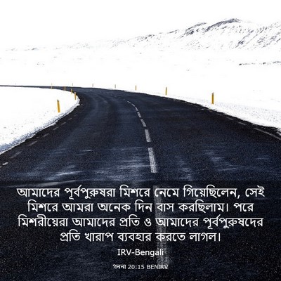 Picture 03 - গননা 20:15 BENIRV - আমাদের - Bible Verse Picture