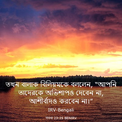 Picture 03 - গননা 23:25 BENIRV - তখন বালাক - Bible Verse Picture