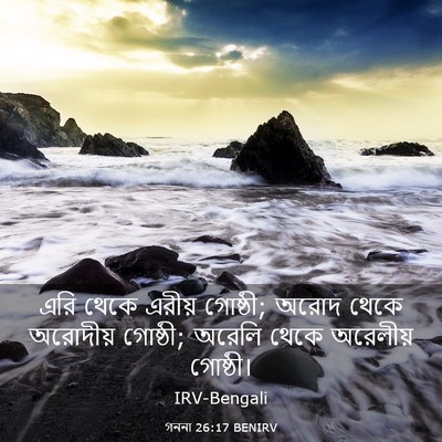 Picture 03 - গননা 26:17 BENIRV - এরি থেকে এরীয় - Bible Verse Picture