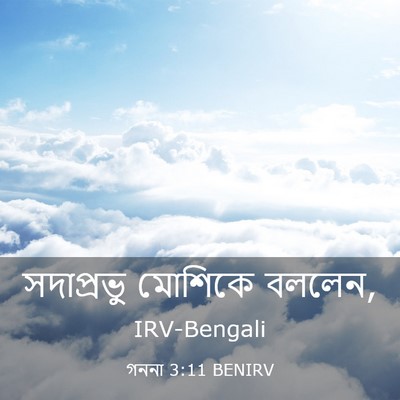Picture 03 - গননা 3:11 BENIRV - সদাপ্রভু মোশিকে - Bible Verse Picture