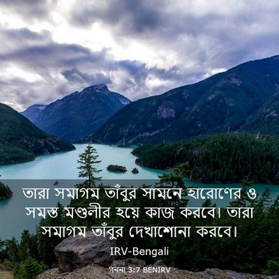 Picture 03 - গননা 3:7 BENIRV - তারা সমাগম তাঁবুর - Bible Verse Picture