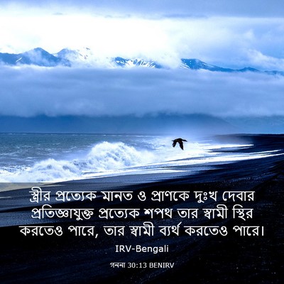 Picture 03 - গননা 30:13 BENIRV - স্ত্রীর প্রত্যেক - Bible Verse Picture
