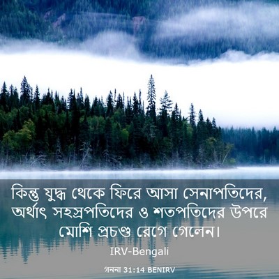 Picture 03 - গননা 31:14 BENIRV - কিন্তু যুদ্ধ থেকে - Bible Verse Picture