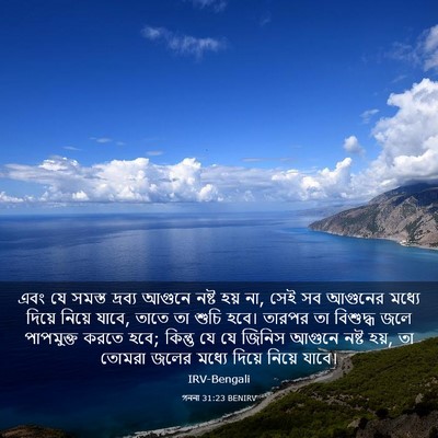 Picture 03 - গননা 31:23 BENIRV - এবং যে সমস্ত - Bible Verse Picture