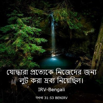 Picture 03 - গননা 31:53 BENIRV - যোদ্ধারা - Bible Verse Picture