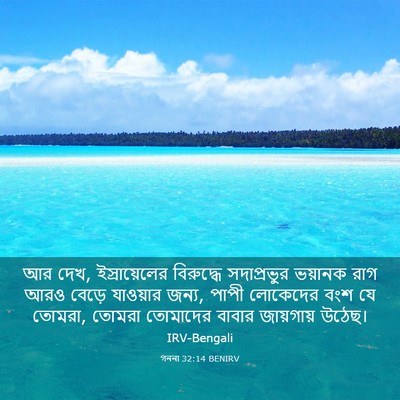 Picture 03 - গননা 32:14 BENIRV - আর দেখ, - Bible Verse Picture