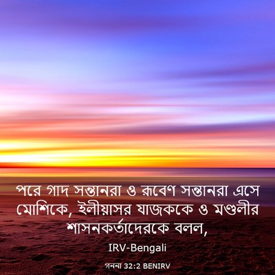 Picture 03 - গননা 32:2 BENIRV - পরে গাদ সন্তানরা ও - Bible Verse Picture