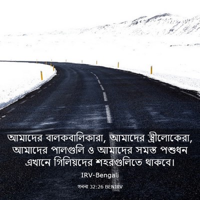 Picture 03 - গননা 32:26 BENIRV - আমাদের - Bible Verse Picture