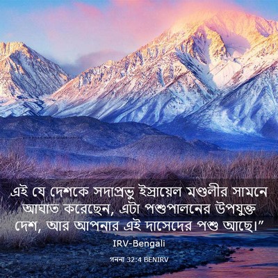 Picture 03 - গননা 32:4 BENIRV - এই যে দেশকে - Bible Verse Picture
