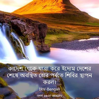 Picture 03 - গননা 33:37 BENIRV - কাদেশ থেকে যাত্রা - Bible Verse Picture