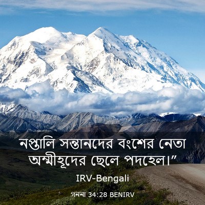 Picture 03 - গননা 34:28 BENIRV - নপ্তালি সন্তানদের - Bible Verse Picture