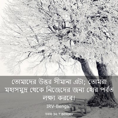 Picture 03 - গননা 34:7 BENIRV - তোমাদের উত্তর - Bible Verse Picture