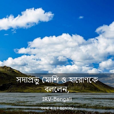 Picture 03 - গননা 4:17 BENIRV - সদাপ্রভু মোশি ও - Bible Verse Picture