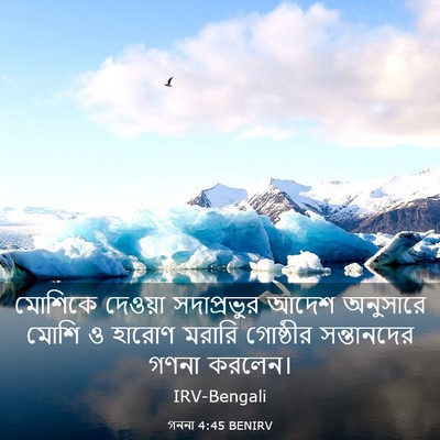 Picture 03 - গননা 4:45 BENIRV - মোশিকে দেওয়া - Bible Verse Picture