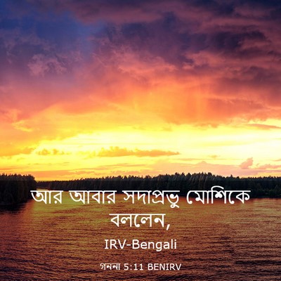Picture 03 - গননা 5:11 BENIRV - আর আবার সদাপ্রভু - Bible Verse Picture