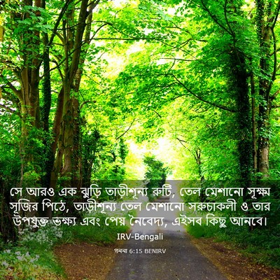 Picture 03 - গননা 6:15 BENIRV - সে আরও এক ঝুড়ি - Bible Verse Picture