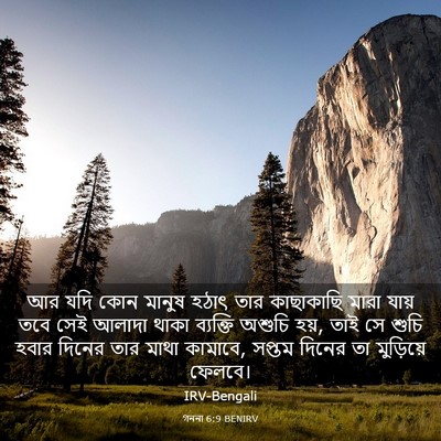 Picture 03 - গননা 6:9 BENIRV - আর যদি কোন মানুষ - Bible Verse Picture