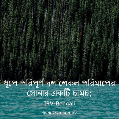 Picture 03 - গননা 7:20 BENIRV - ধূপে পরিপূর্ণ দশ - Bible Verse Picture