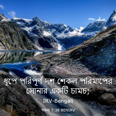 Picture 03 - গননা 7:38 BENIRV - ধূপে পরিপূর্ণ দশ - Bible Verse Picture