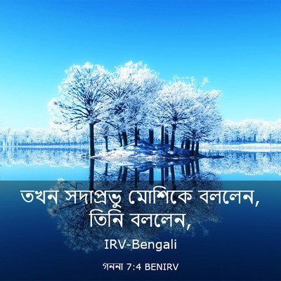 Picture 03 - গননা 7:4 BENIRV - তখন সদাপ্রভু - Bible Verse Picture