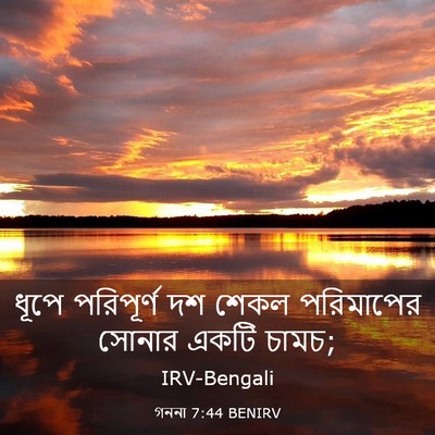 Picture 03 - গননা 7:44 BENIRV - ধূপে পরিপূর্ণ দশ - Bible Verse Picture