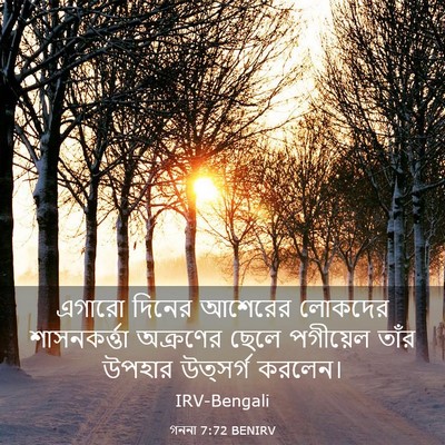 Picture 03 - গননা 7:72 BENIRV - এগারো দিনের - Bible Verse Picture