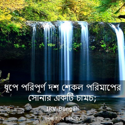 Picture 03 - গননা 7:74 BENIRV - ধূপে পরিপূর্ণ দশ - Bible Verse Picture