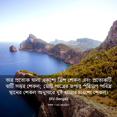 Picture 03 - গননা 7:85 BENIRV - তার প্রত্যেক থালা - Bible Verse Picture
