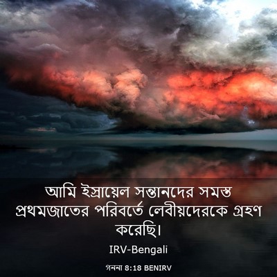 Picture 03 - গননা 8:18 BENIRV - আমি ইস্রায়েল - Bible Verse Picture