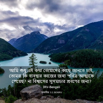 Picture 03 - গালাতীয়া 3:2 BENIRV - আমি শুধু এই কথা - Bible Verse Picture