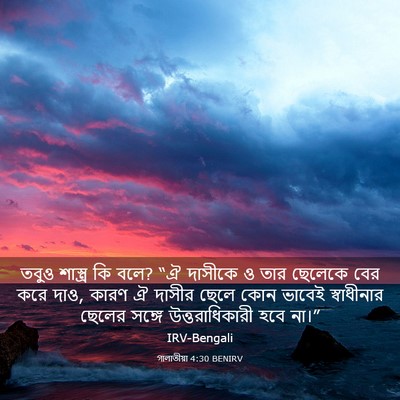 Picture 03 - গালাতীয়া 4:30 BENIRV - তবুও শাস্ত্র কি - Bible Verse Picture